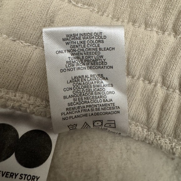 Warner Bros 100 Looney Tunes Flintstones Sweatpants XL Beige Bugs Lola Bunny - Picture 7 of 7